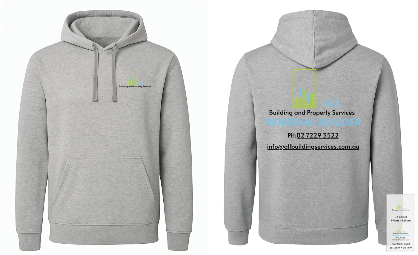 Customer mockup of Spencer Hoodie