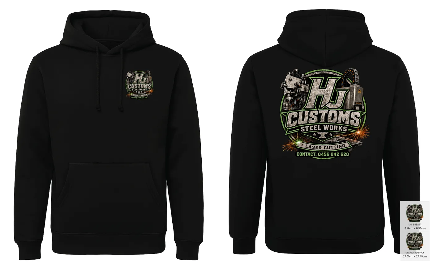 Customer mockup of Urban Hoodie