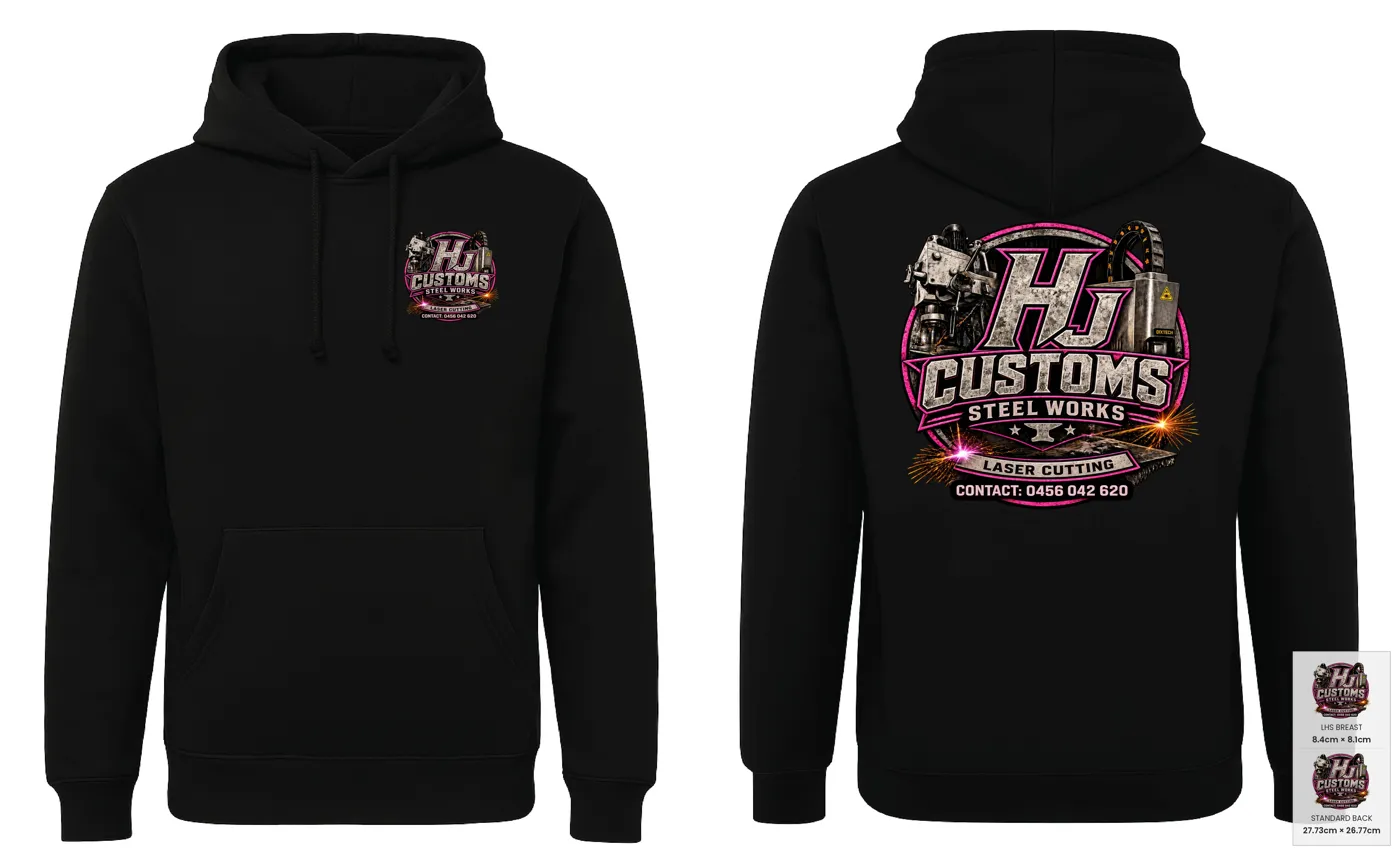 Customer mockup of Urban Hoodie