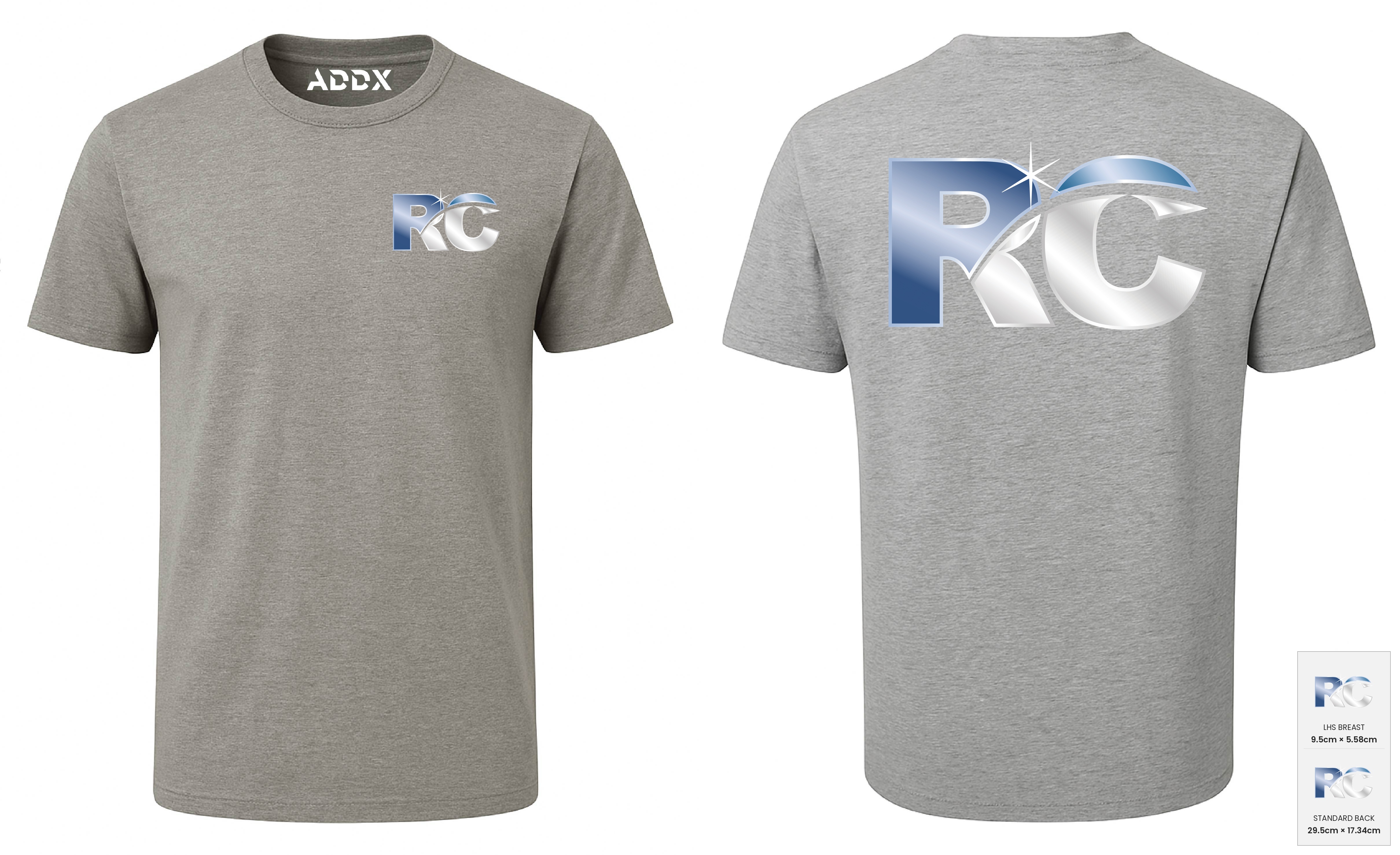 Customer mockup of Axis Tee