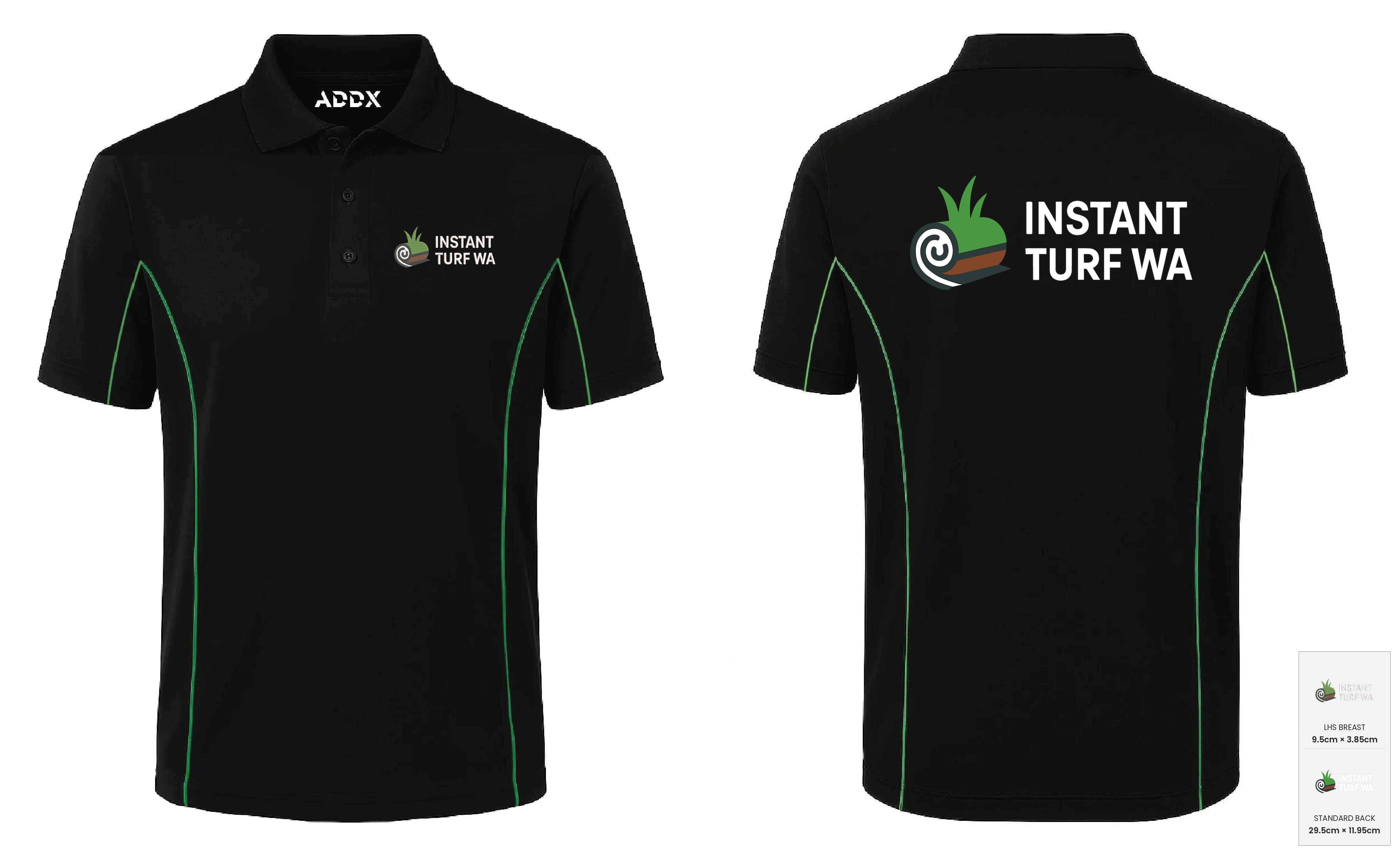 Customer mockup of Knox Polo