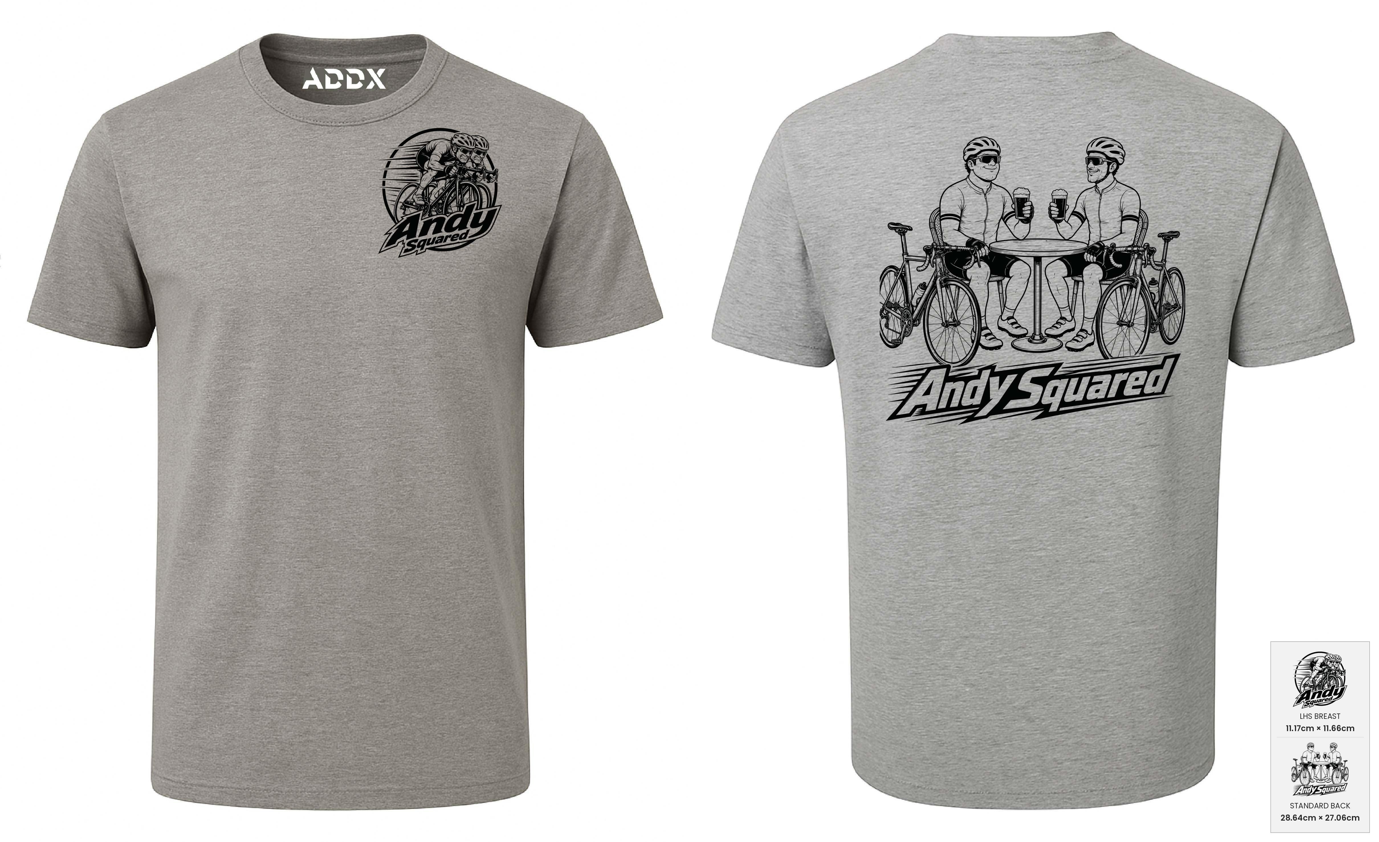 Customer mockup of Axis Tee