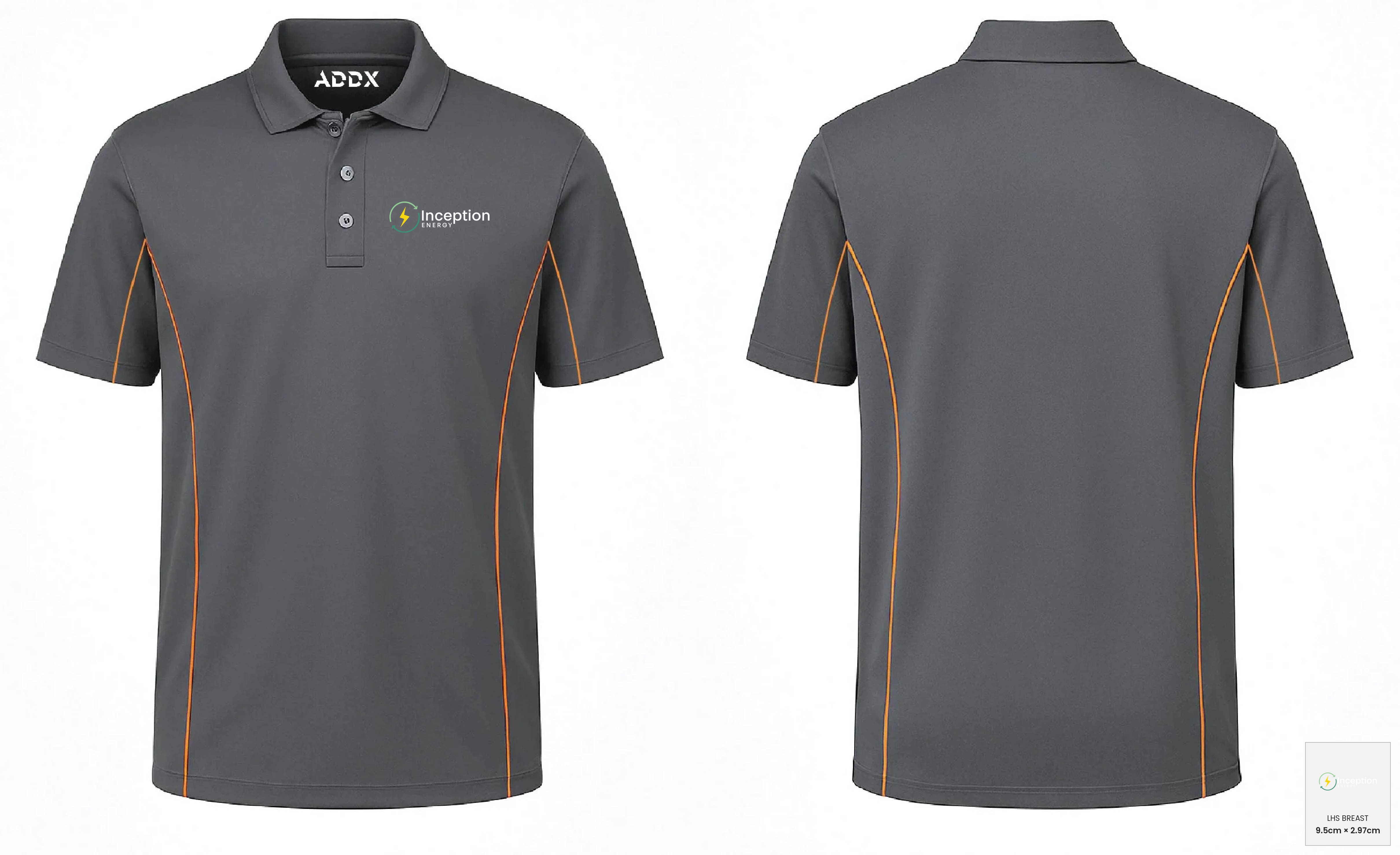Customer mockup of Knox Polo