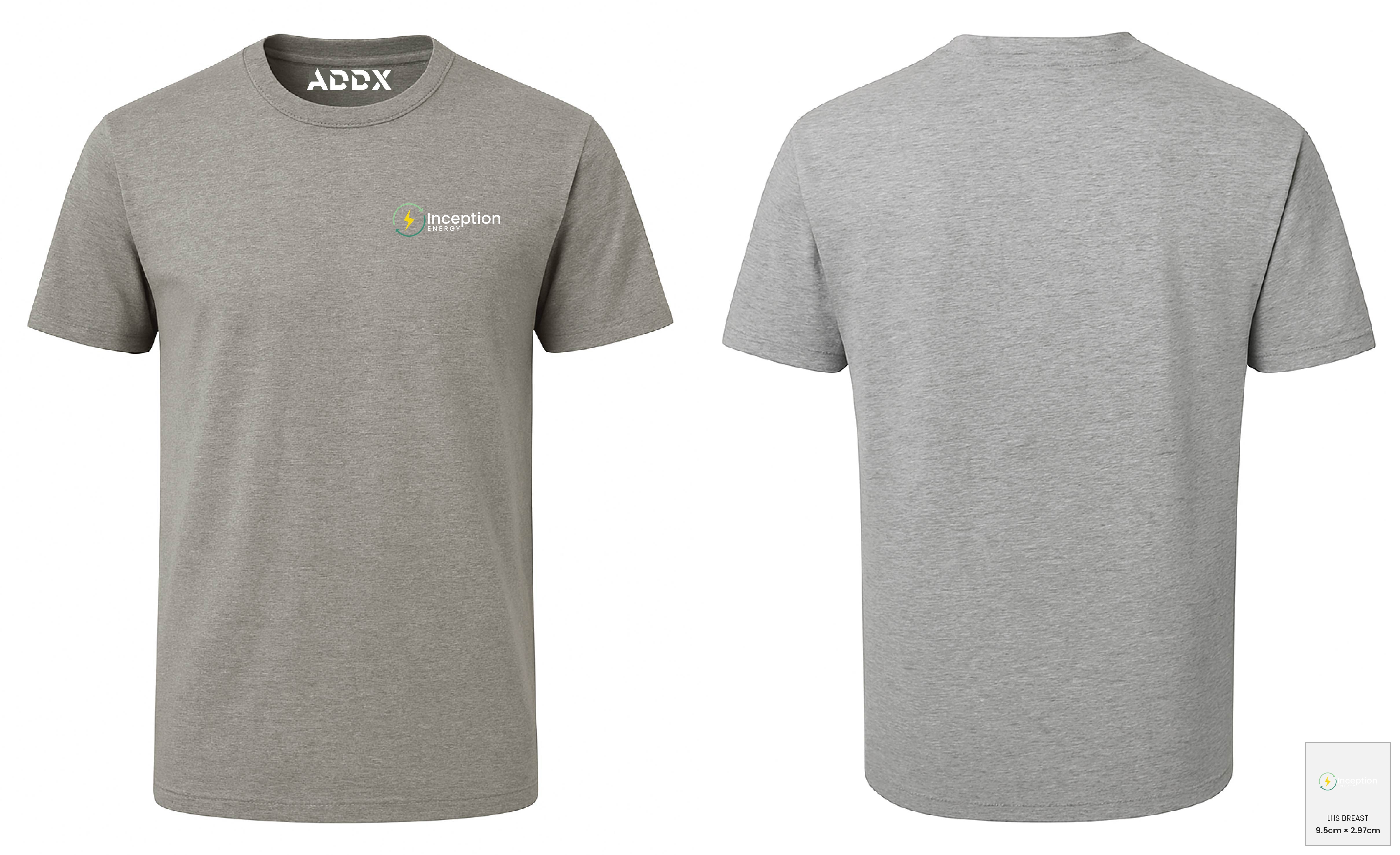 Customer mockup of Axis Tee