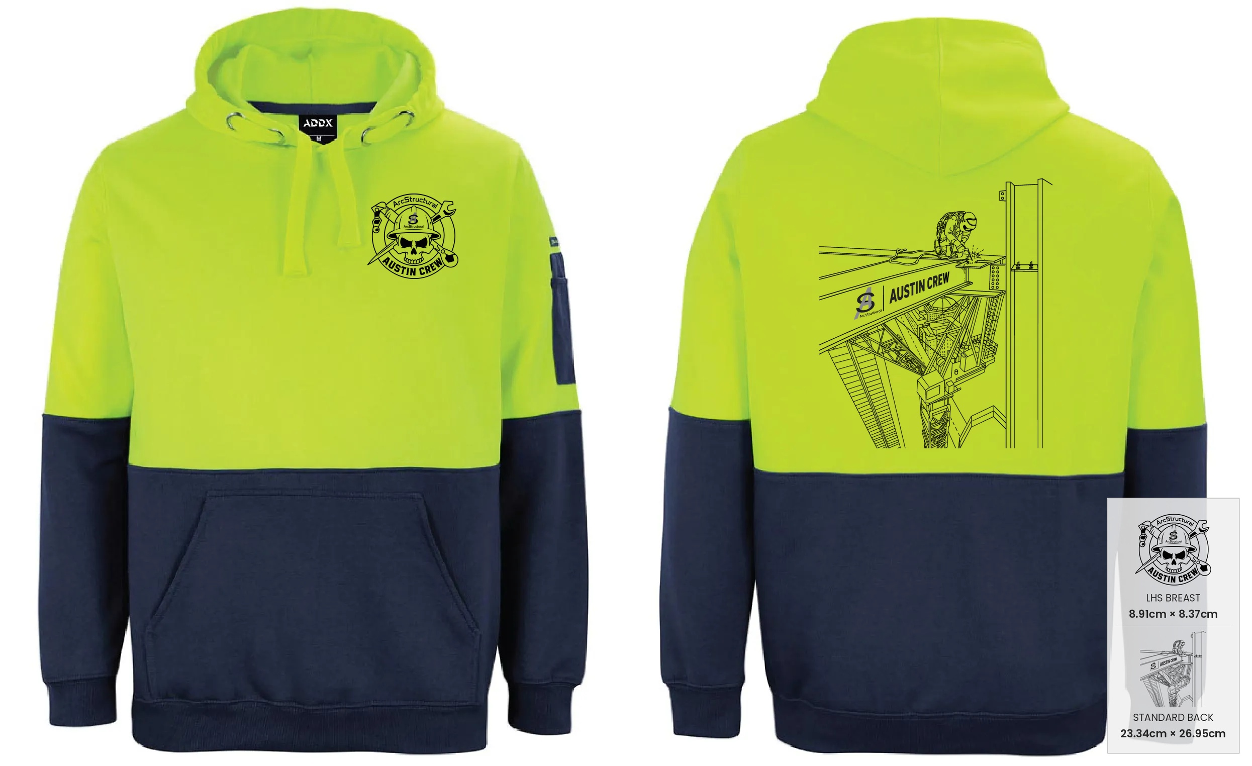 Customer mockup of TradieMax Hoodie