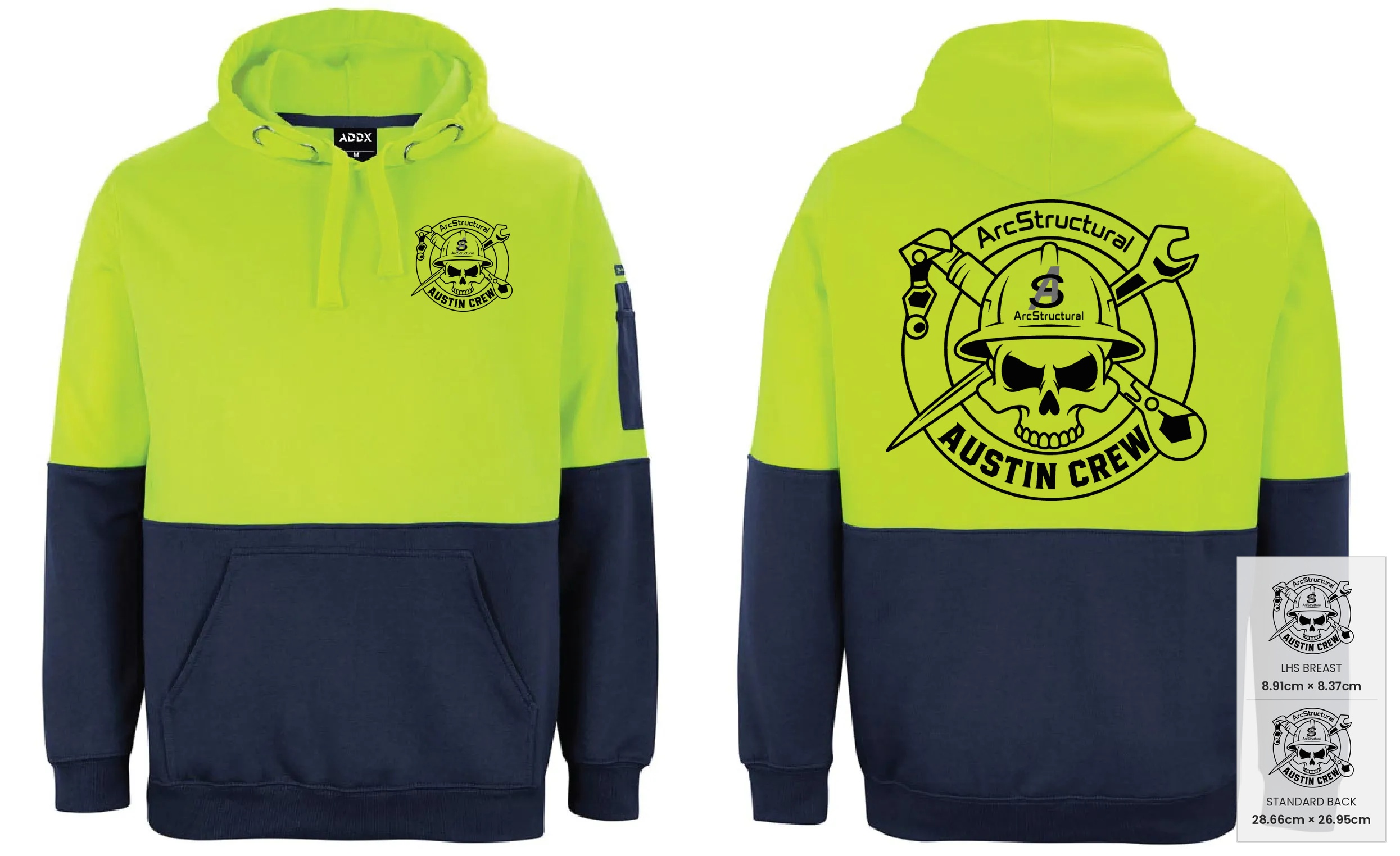 Customer mockup of TradieMax Hoodie