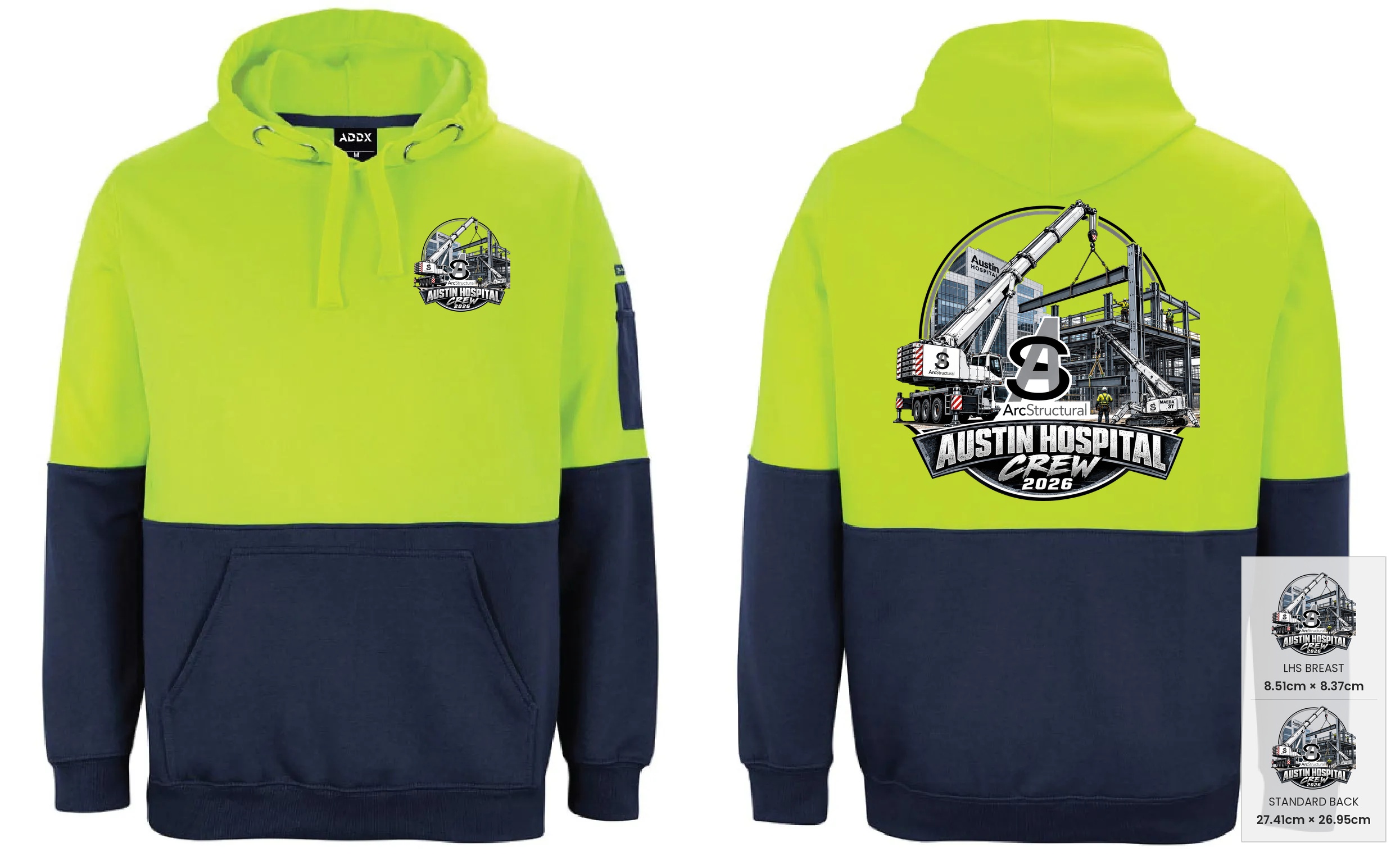 Customer mockup of TradieMax Hoodie