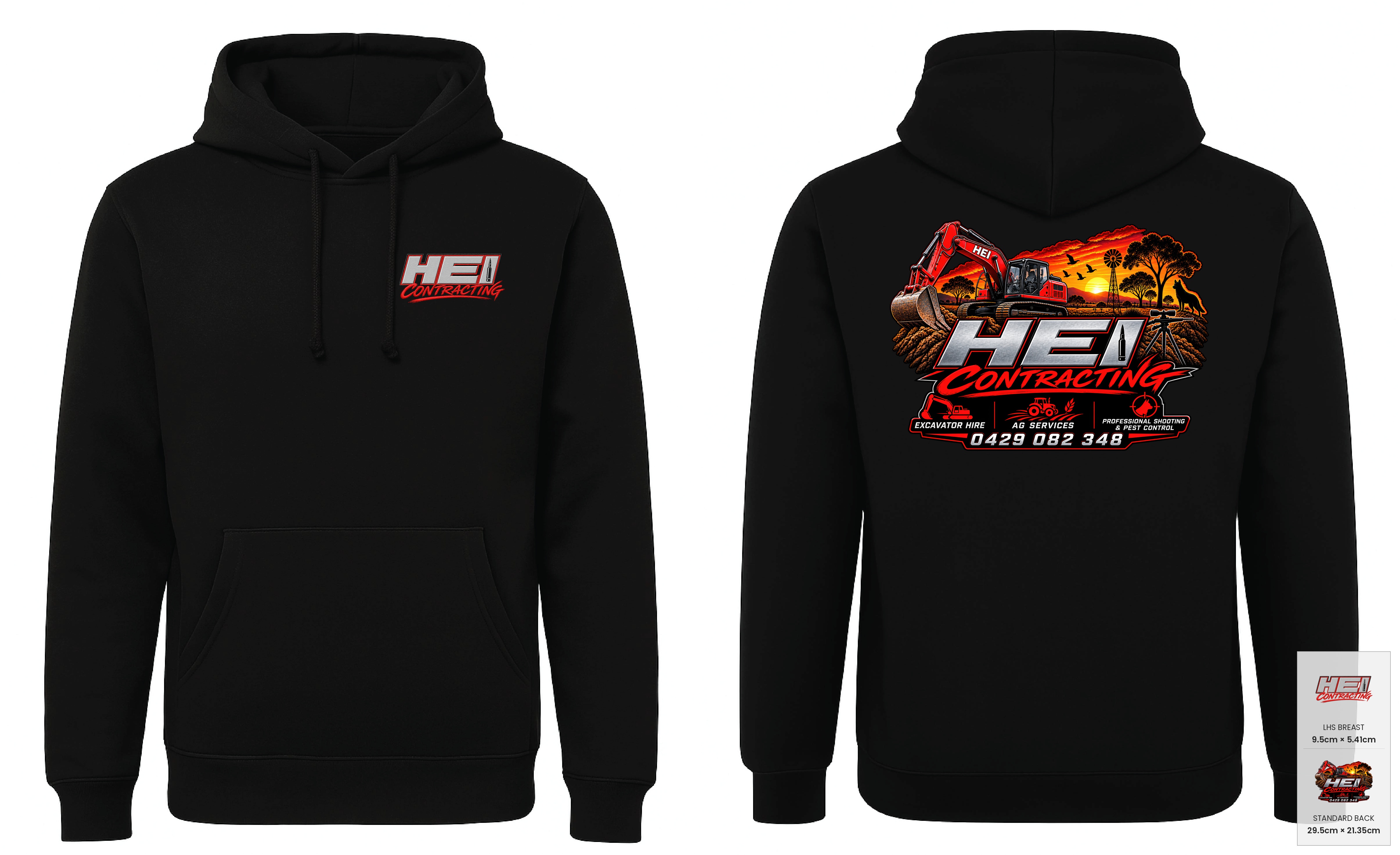 Customer mockup of Spencer Hoodie