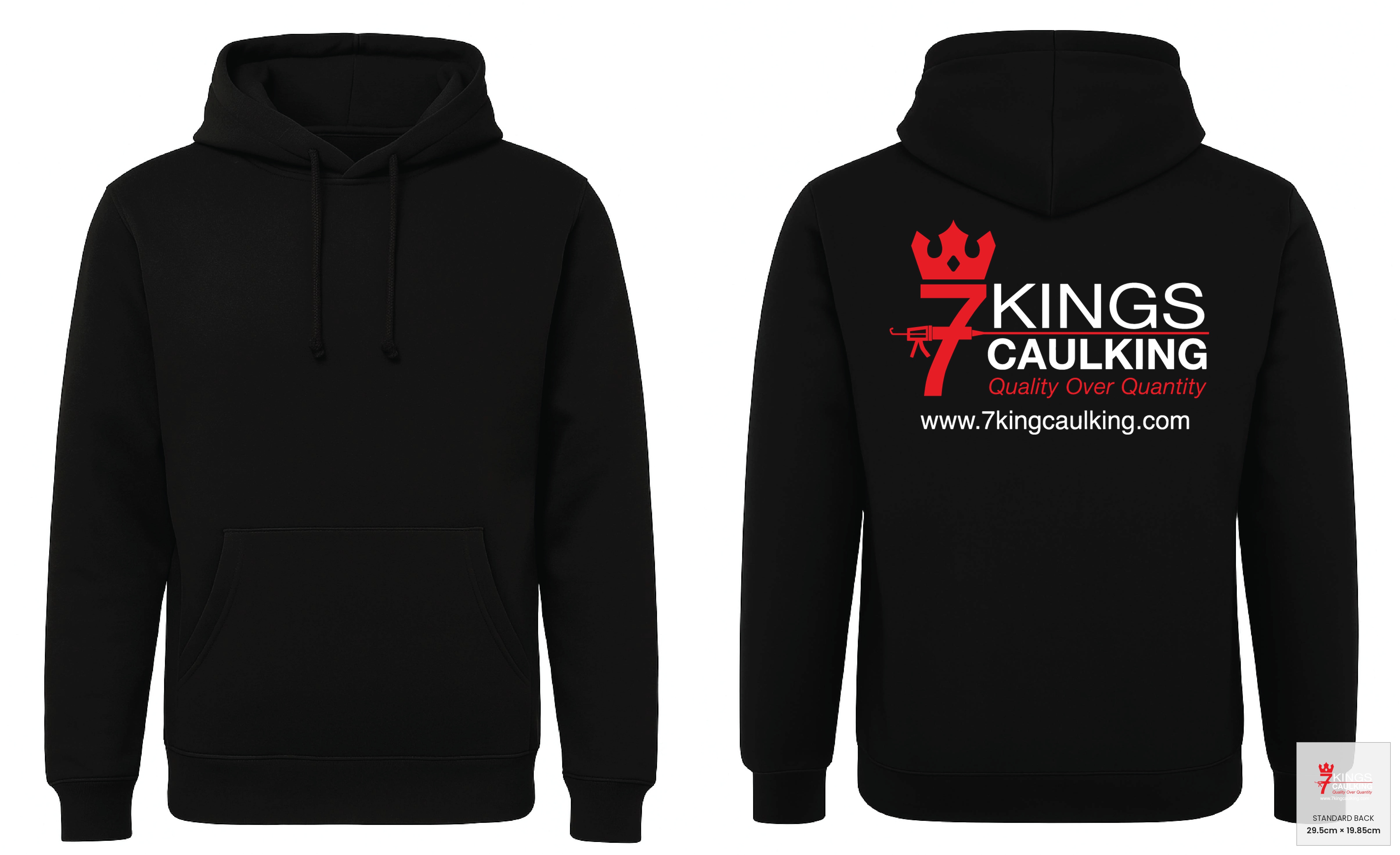 Customer mockup of Dallas Hoodie