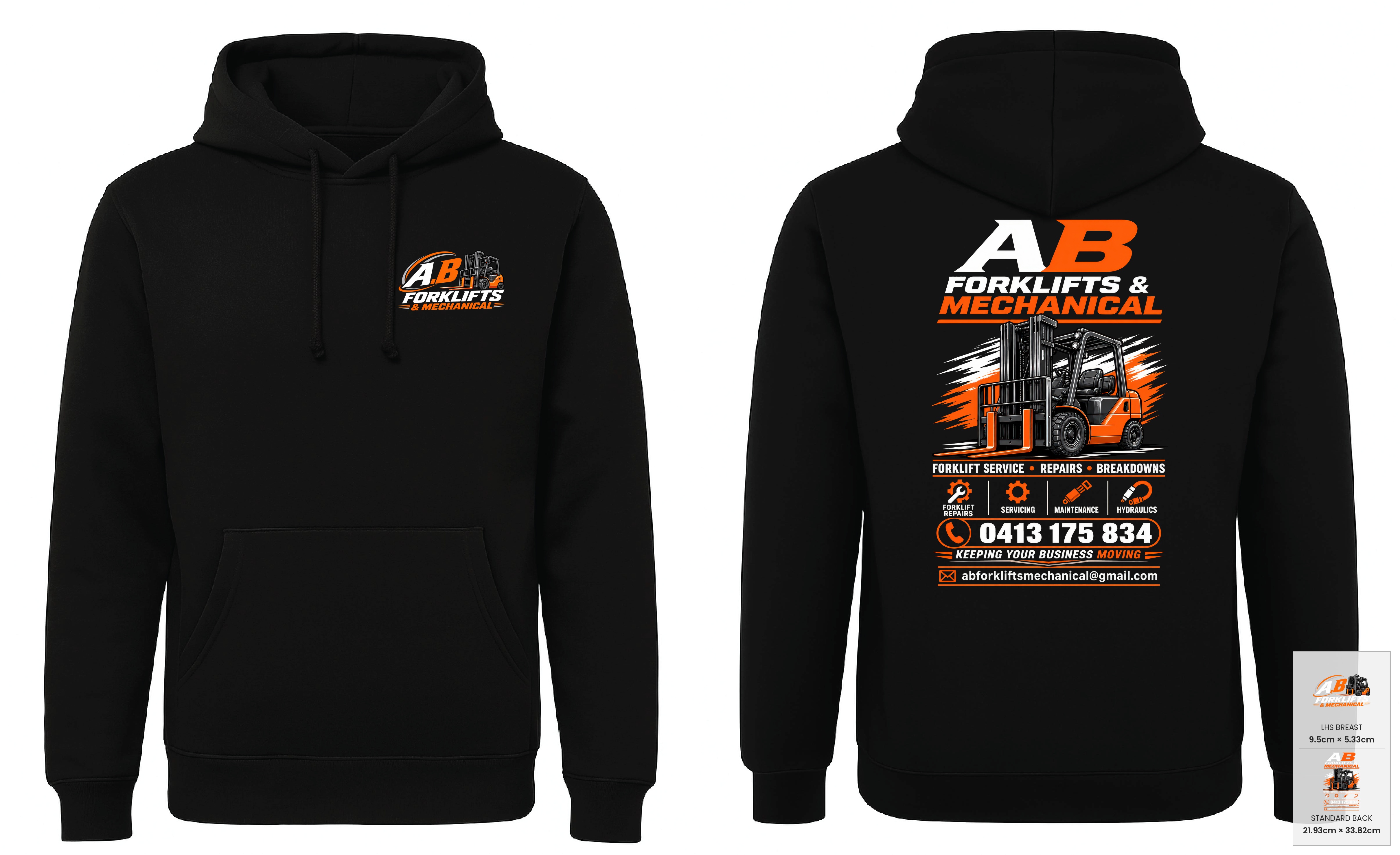 Customer mockup of Dallas Hoodie