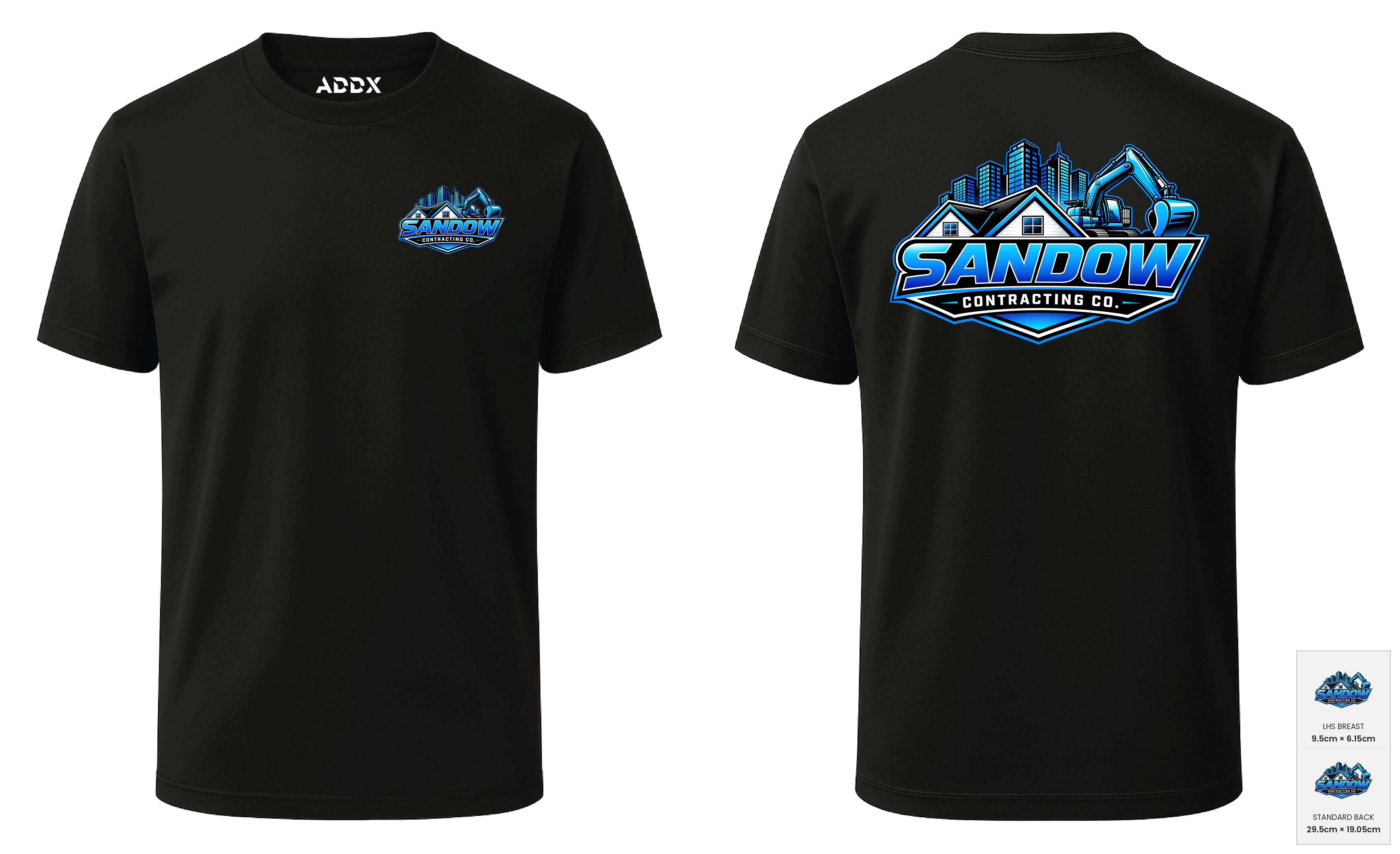 Customer mockup of Titan Tee