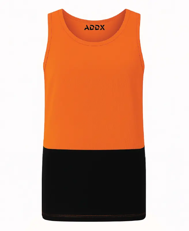 Hi Vis Traditional Singlet sleeveless work singlet