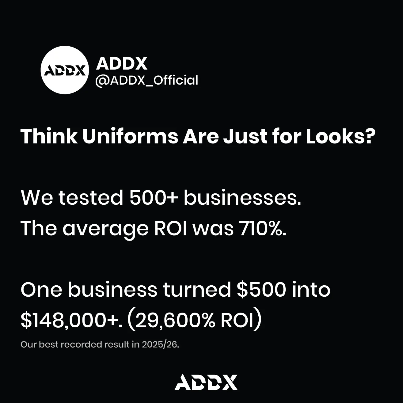 Case study from research into custom uniforms and branding